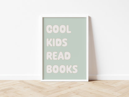Cool Kids Read Books - Fine art print