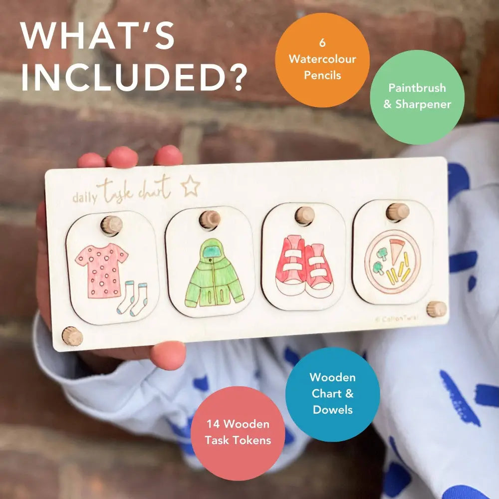Cotton Twist Make Your Own Daily Task Chart what's included