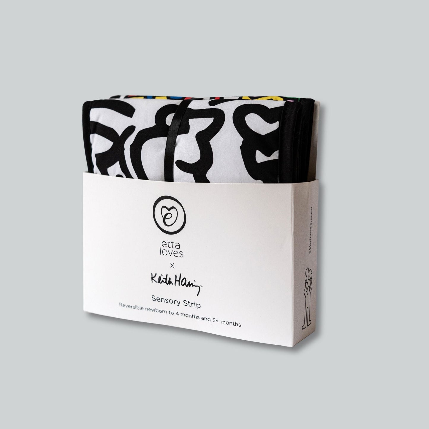 Etta Loves x Keith Haring Sensory Strip - reversible newborn to 4 months / 5+ months