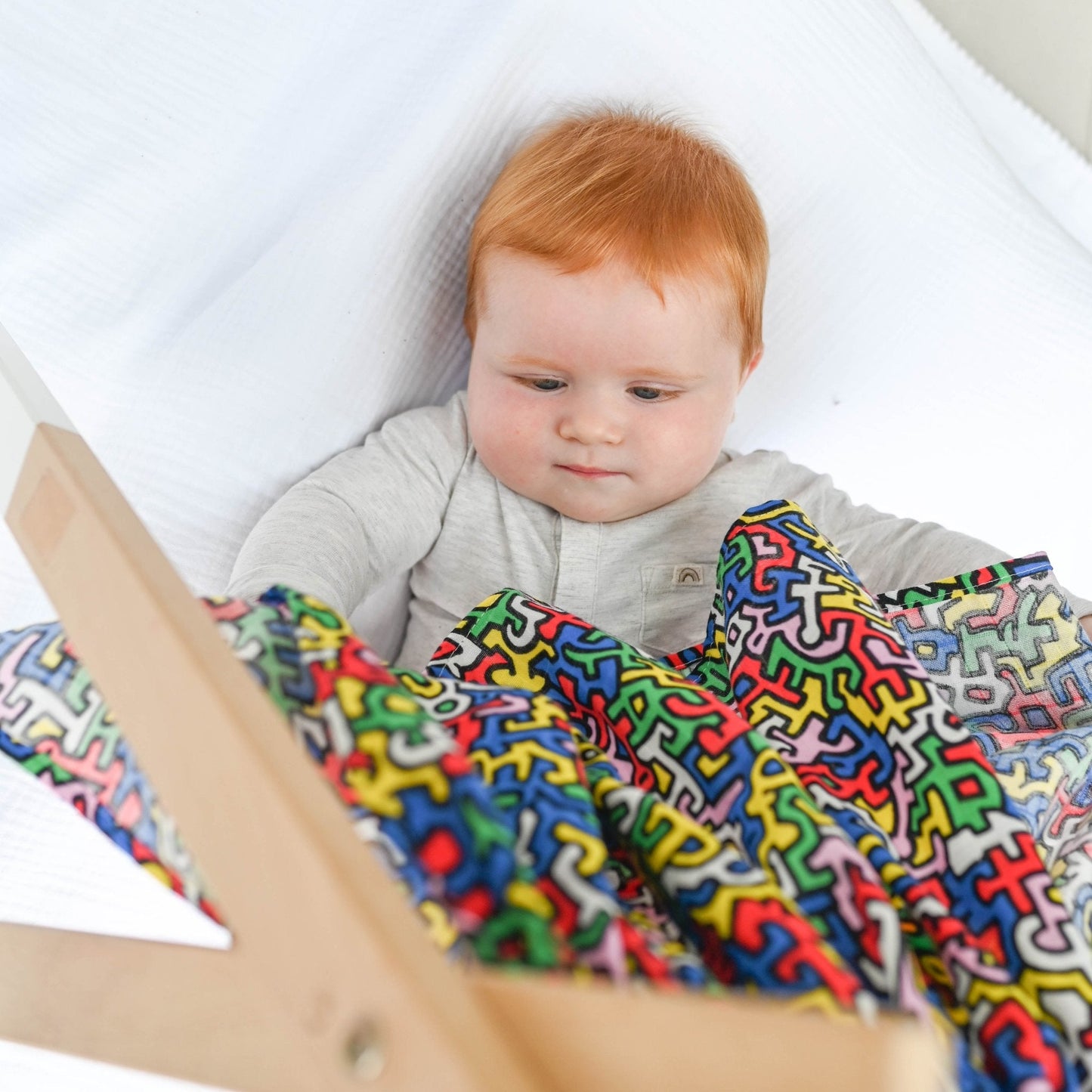 Etta Loves x Keith Haring XL 'Brazil' Muslin - for 5+ month old babies