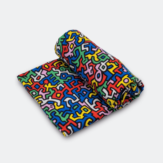 Etta Loves x Keith Haring XL 'Brazil' Muslin - for 5+ month old babies