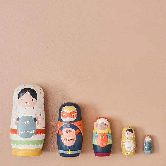 Just Bee Kids Wooden Nesting Dolls