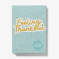 Feeling Thankful gratitude journal blue
