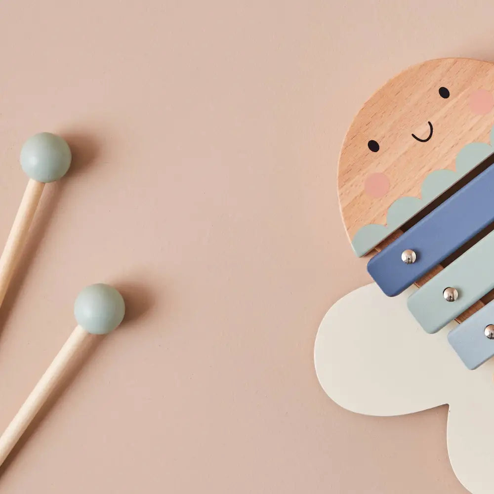 Just Bee Kids Dragonfly Wooden Xylophone close up