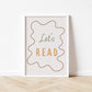 Let's Read - Wavy Edition - Fine art print