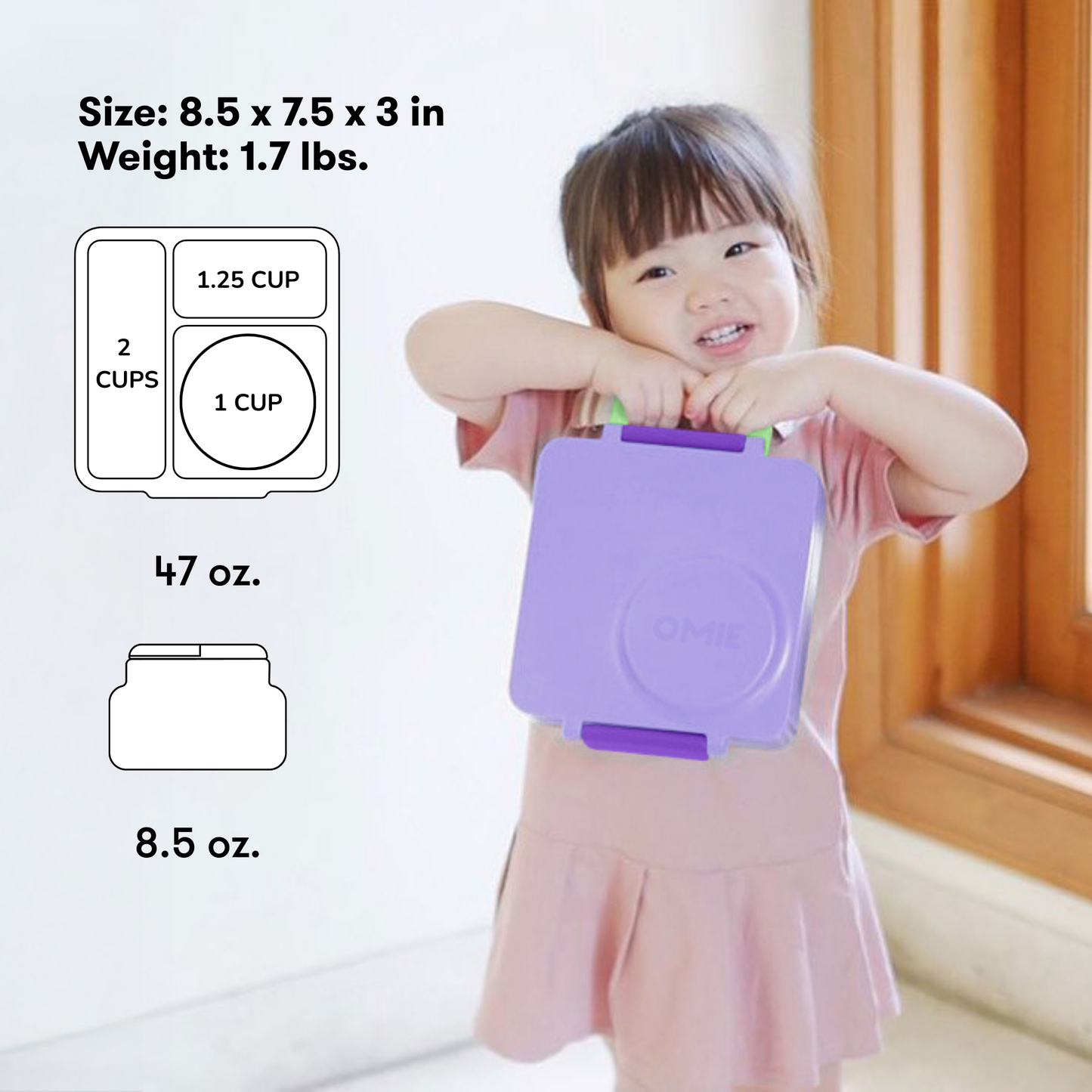 OmieBox hot and cold food lunchbox