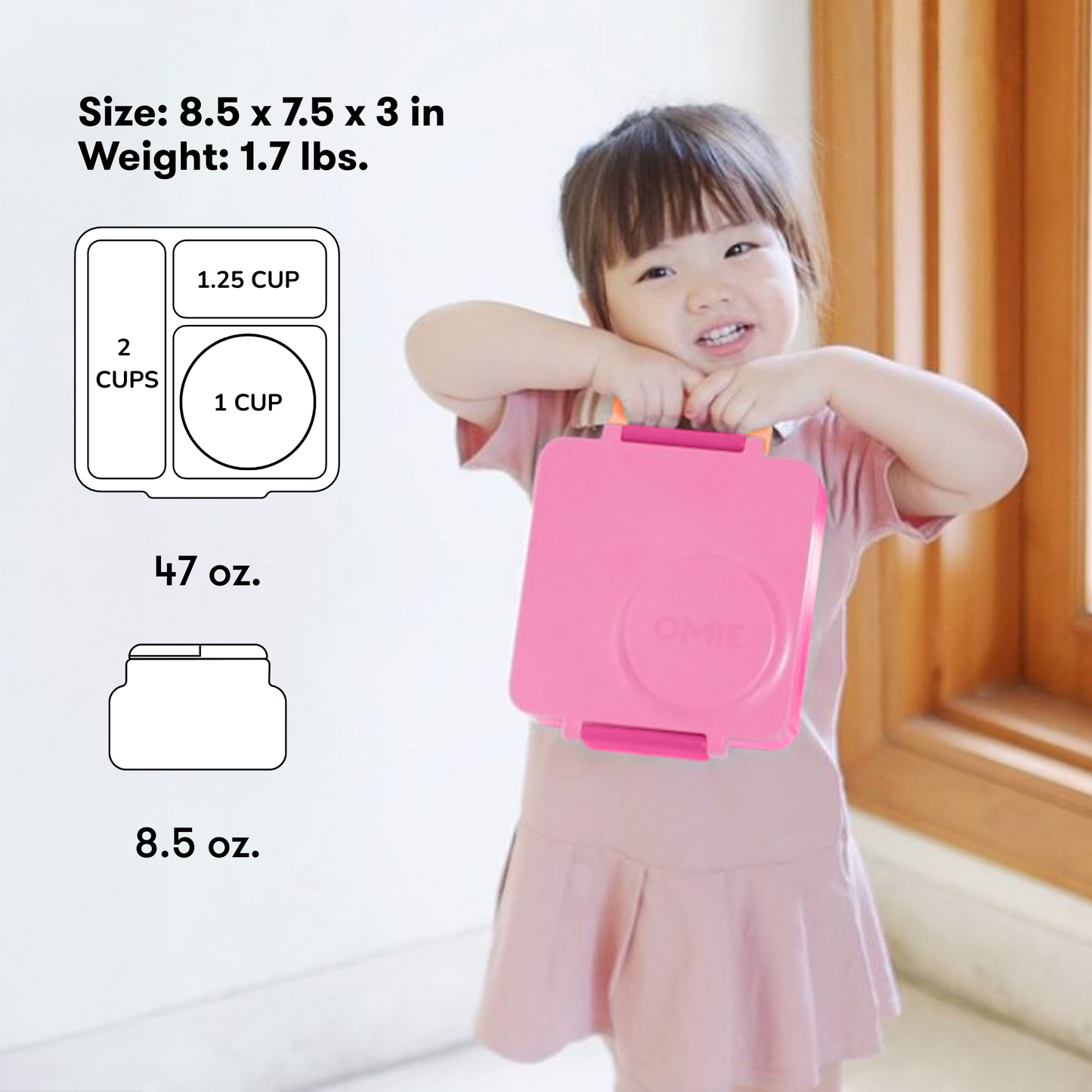 OmieBox hot and cold food lunchbox