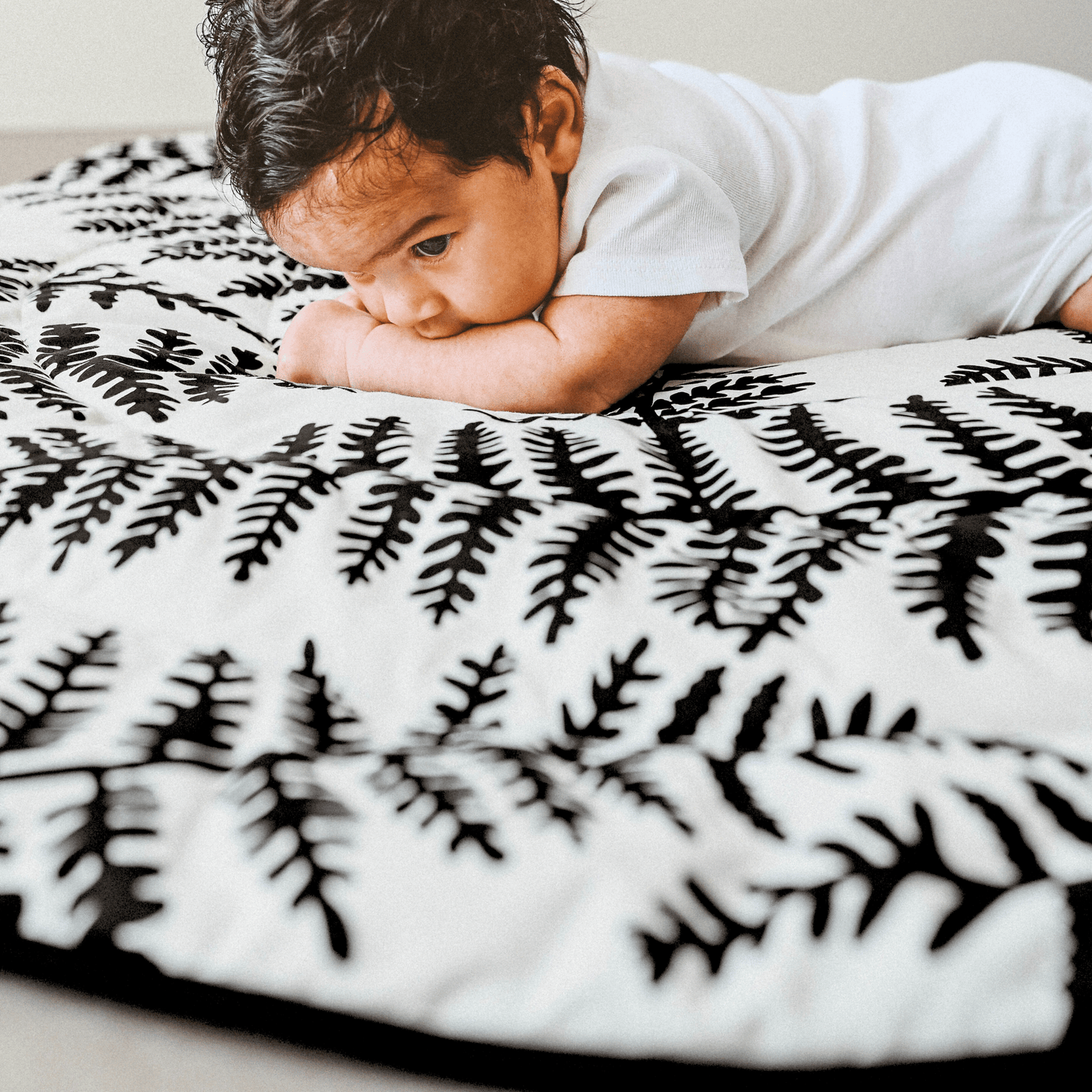 Etta Loves Plant Print Playmat - reversible newborn to 4 months and 5+ months