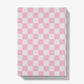 Journal pink checkerboard back cover