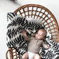 Etta Loves Plant Print Muslin Blanket - reversible newborn to 4 months / 5+ months
