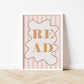 READ - Stripy Edition - Fine Art Print