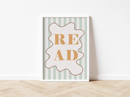READ - Stripy Edition - Fine Art Print