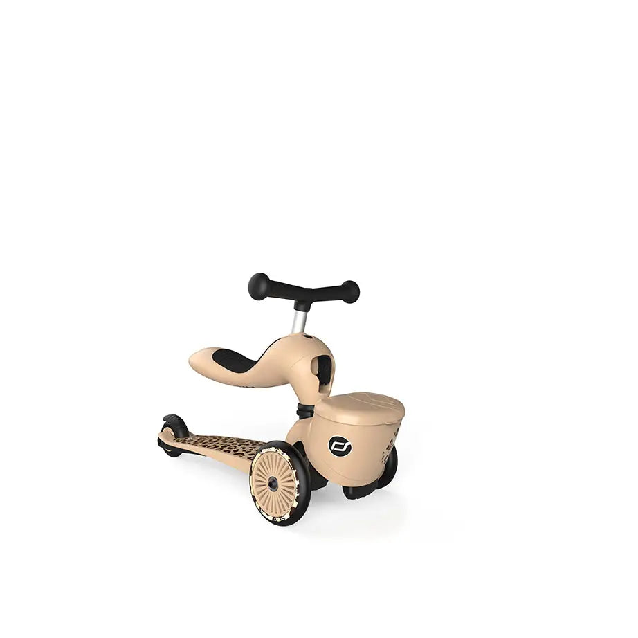Scoot & Ride Highway Kick 1 Lifestyle Leopard Seat front view
