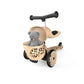 Scoot & Ride Highway Kick 1 Lifestyle Leopard with toy in storage