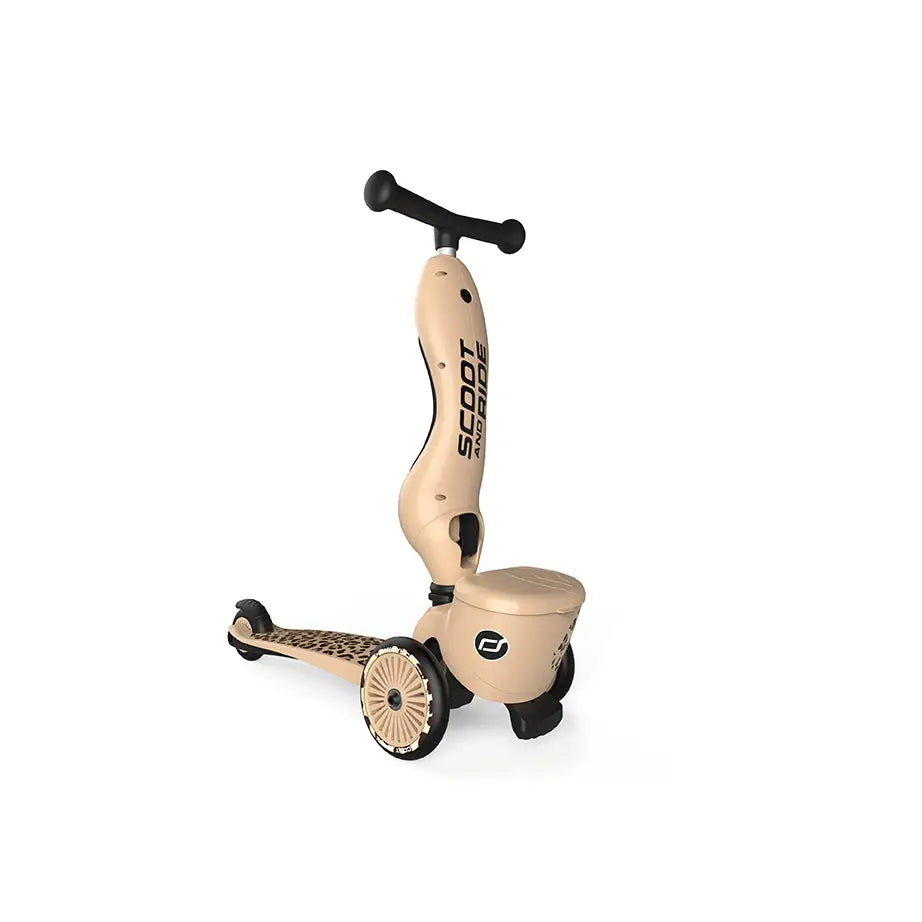 Scoot & Ride Highway Kick 1 Lifestyle Leopard Stand front view
