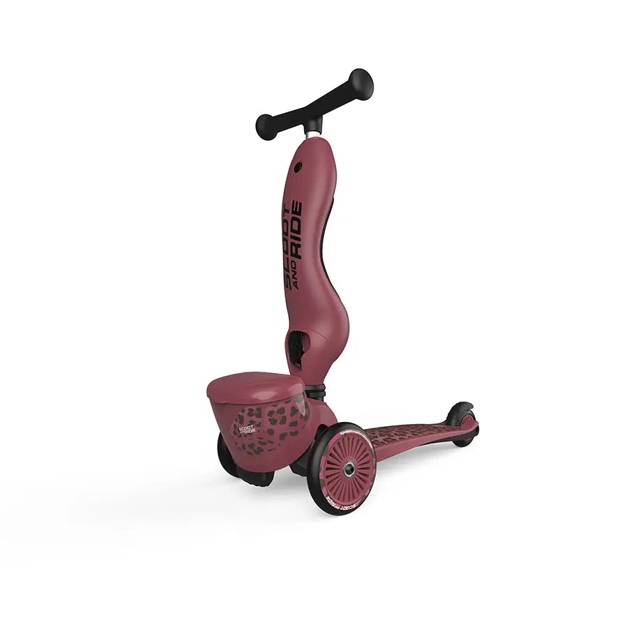 Scoot & Ride HighwayKick1 Lifestyle Wildcat scooter standing diagonal view