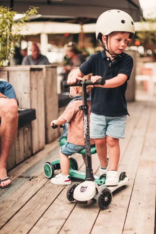 Scoot & Ride Highwaykick 3 LED foldaway scooter - Ash