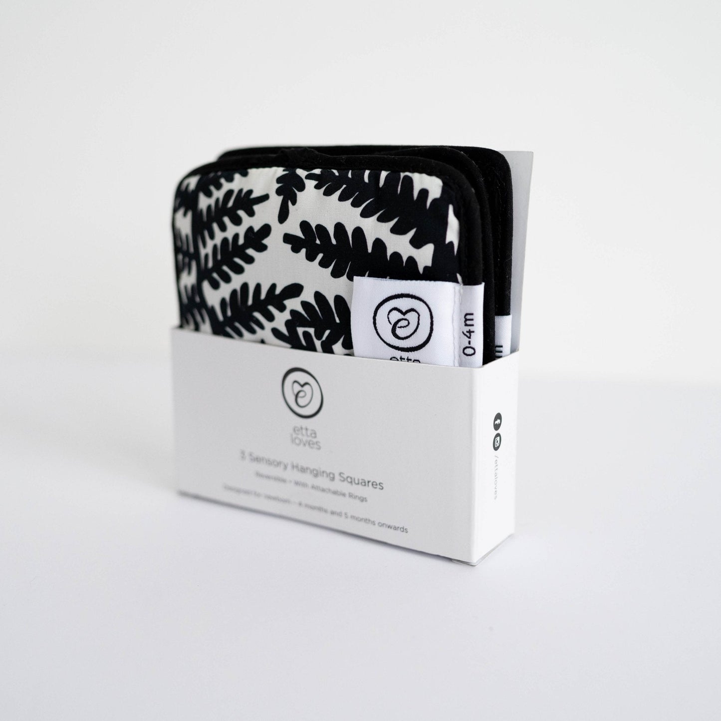 Etta Loves sensory hanging squares for babies' first year