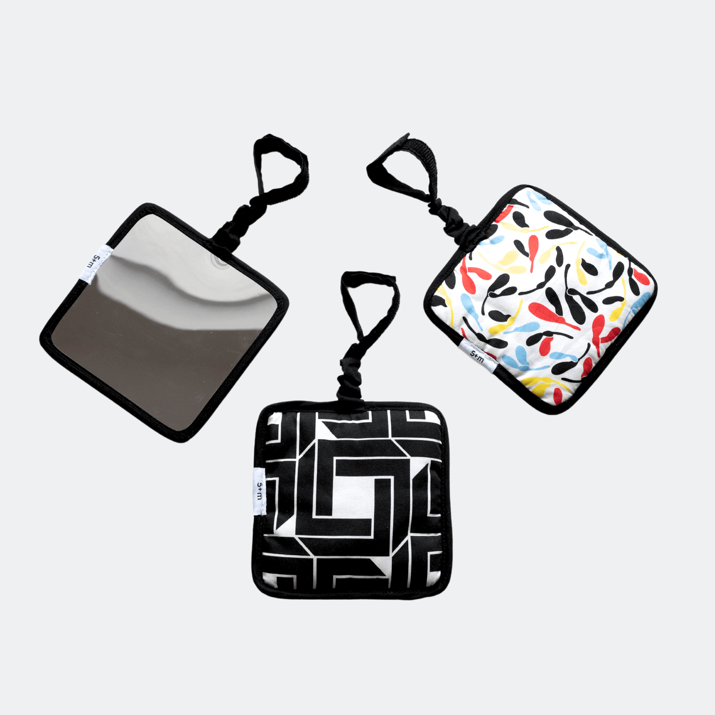 Etta Loves sensory hanging squares for babies' first year