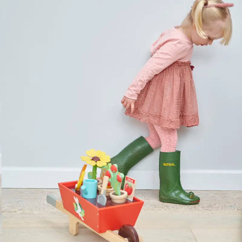 Tenderleaf Toys Garden Wheelbarrow Set