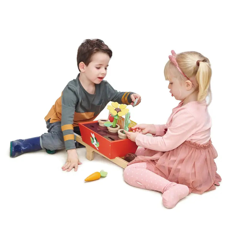 Tenderleaf Toys Garden Wheelbarrow Set