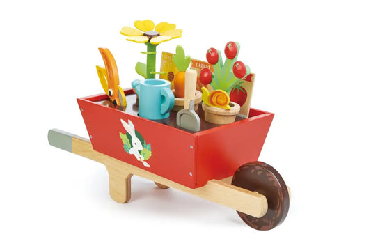 Tenderleaf Toys Garden Wheelbarrow Set