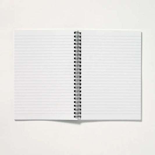 Notebook lined paper interior